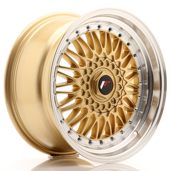 JR Wheels JR9 17x8,5 ET20-35 BLANK Gold w/Machined Lip