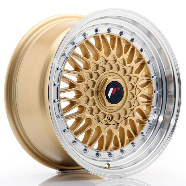 JR Wheels JR9 16x7,5 ET25 4x100/108 Gold w/Machined Lip